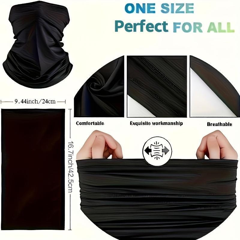 6pcs Cooling UV Protection Face Masks - Breathable, proof Balaclava for Outdoor Activities, Soft Polyester Blend 1