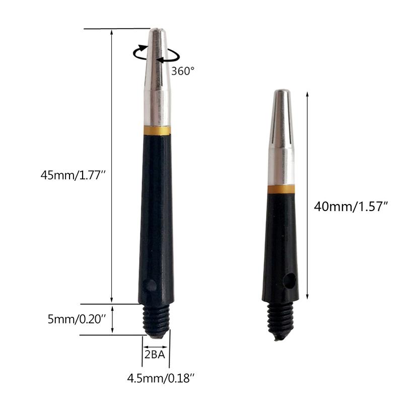 Product Introduction of YUANH 4pcs 45mm/35mm 2BA 360degree Spin Dart Shaft Plastic Dart Accessories 0