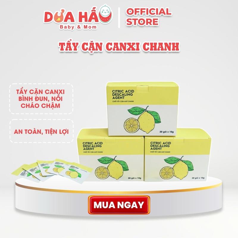 Bột Tẩy Cặn Canxi Axit Chanh Tự Nhiên An Toàn Vệ Sinh Tẩy Cặn Canxi Đáy Bình Đun Nước Nồi Cháo Chậm Làm Sạch