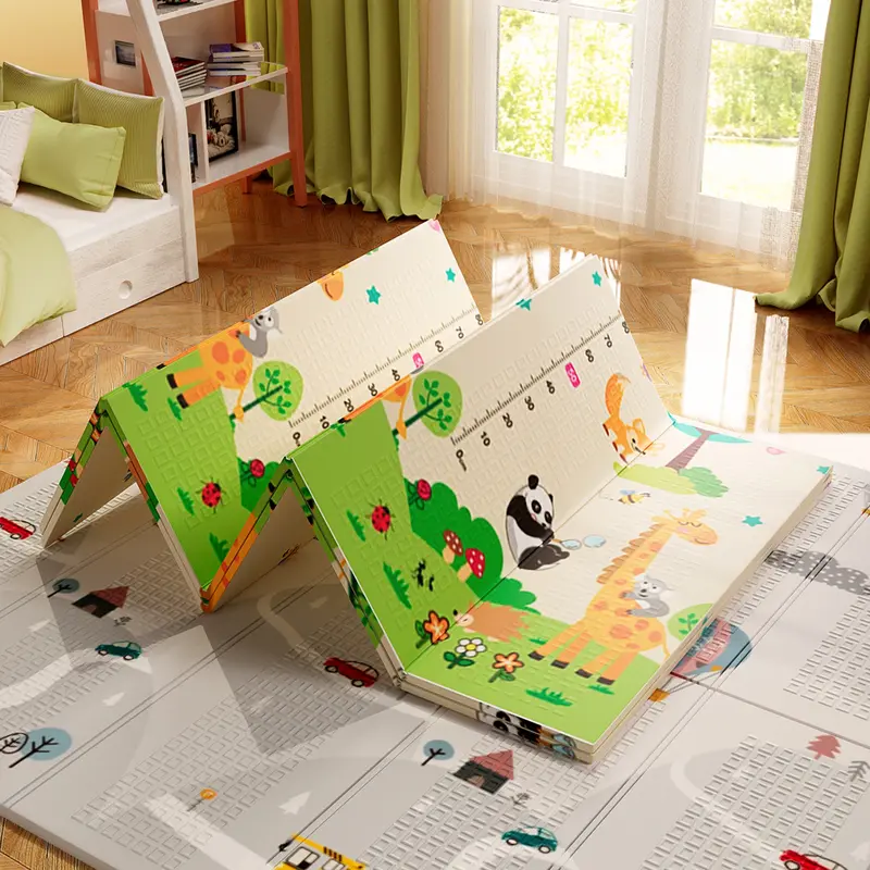 Thảm xốp cho bé, thảm xốp gThảm xốp cho bé, thảm xốp gấp gọn, xốp lót sàn hai mặt kích thước 1m8*2m đa dạng màu sắc mẫu mãấp gọn, xốp lót sàn hai mặt kích thước 1m8*2m đa dạng màu sắc mẫu mã 1
