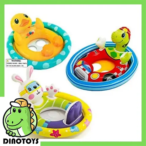 DINOTOYS Intex See Me Sit Pool Riders 59570 Ban Perahu Pelampung Renang Anak ban Pelampung untuk melindungi anak saat di kolam renang dengan bahan pvc yang kuat dan tebal serta memiliki karakter yah unik 0