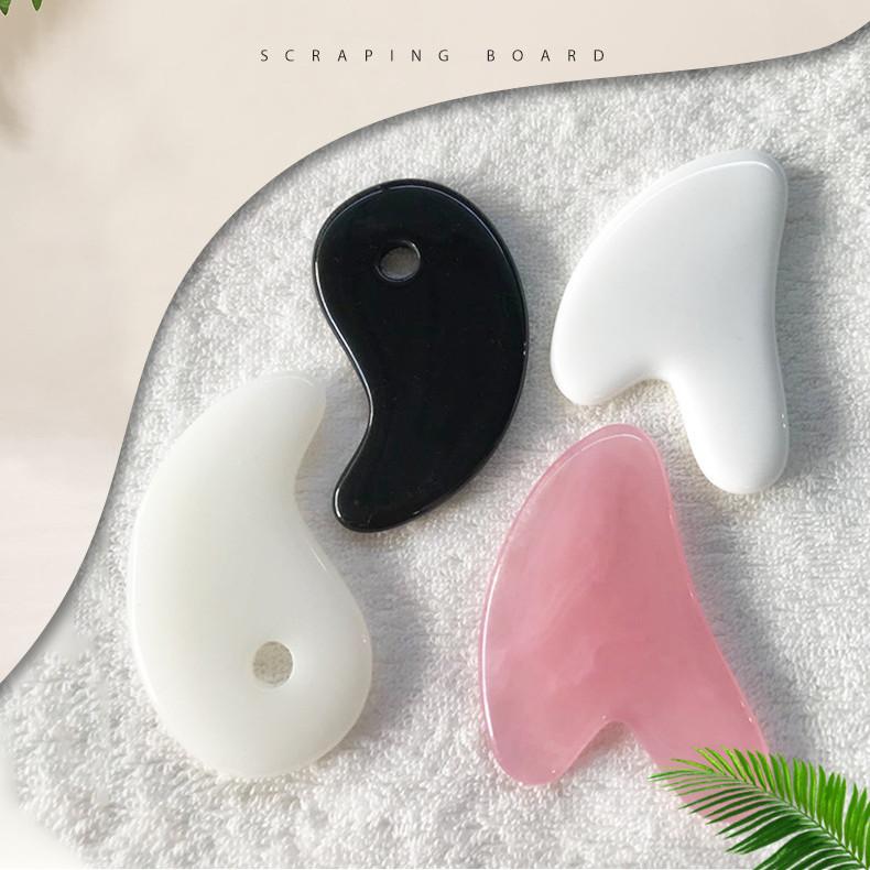 Product Introduction of Beeswax Rose Quartz Jade Roller Guasha Scraping Massage Scraper Face Massager Roller Board Facial Eye Care Gua Sha Tools Skincare Comfort 19