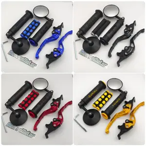 (PAKET MURAH) 4in1 Spion Jalu Cembung+Handgrip Dominooo+Handle Variasi CNC+Karet Handle Outdoor