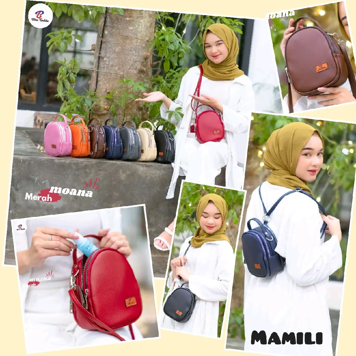 MOANA RANSEL SLING BAG  BY BIRU TSABITA Kulit PU