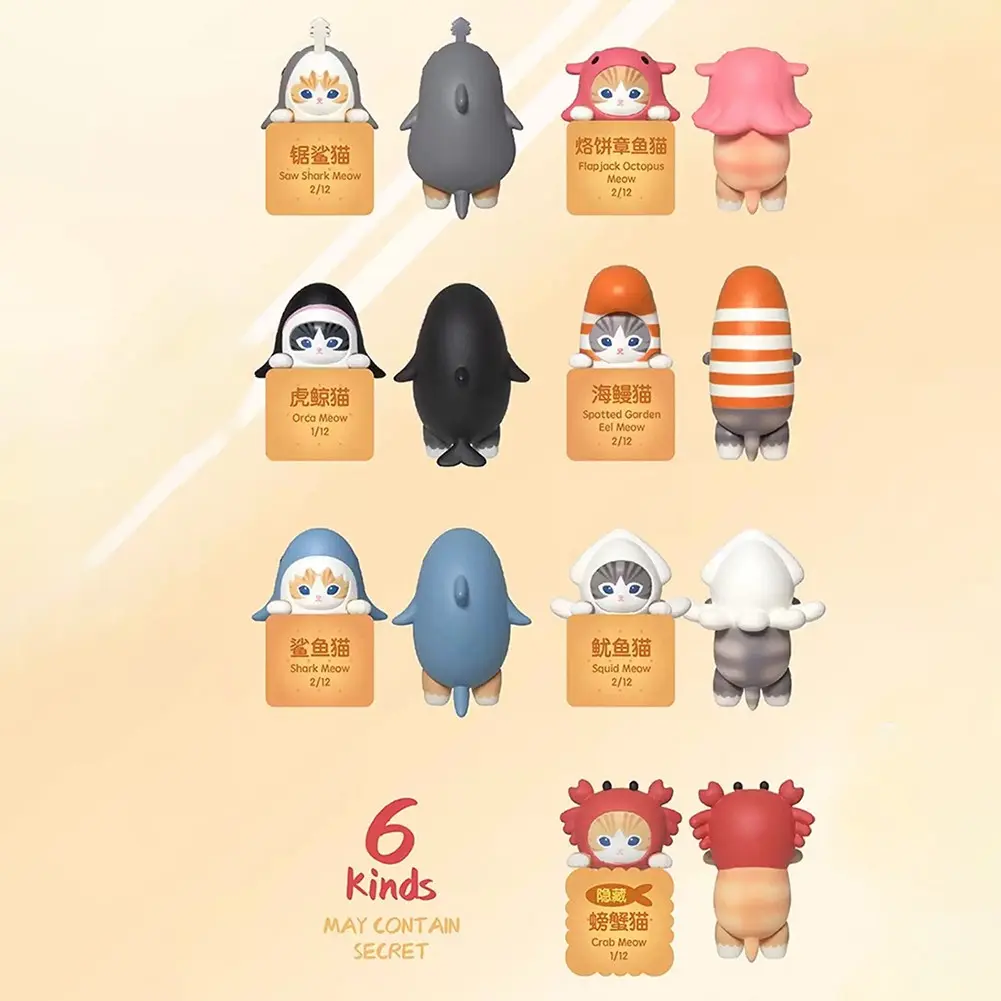 【Spring Festival delivery】 Sonny Angel Mofusand Cats Blind Box Hippers Action Figures Cute Toy Doll gifts #BABYTHREE TOY SHOP