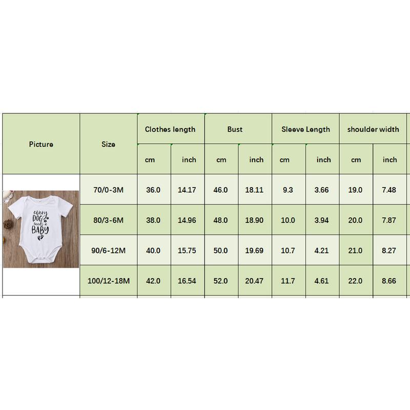 Product Introduction of Toddler Summer Casual Outfit, Baby Girls Boys Footprint Letter Short Sleeve Romper Jumpsuit 0