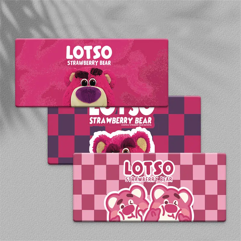 Mouse Pad Mousepad Keyboard Sticker Cute Character Karakter Lucu Strawberry Bear 7