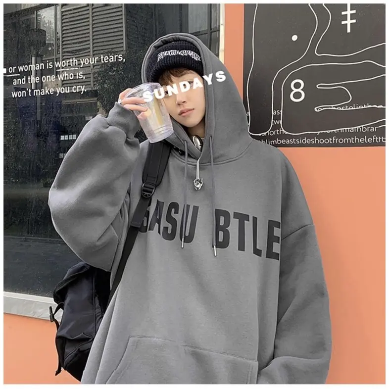 Áo hoodie nam nữ,Áo sweater nỉ nam nữ from rộng Unisex chất nỉ ngoại siêu dày dặn in chữ SASU