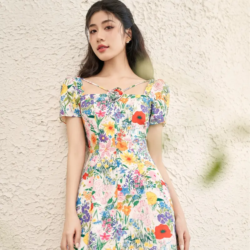 OLV - Đầm hoa tay ngắn Tatiana Fleur Dress 1