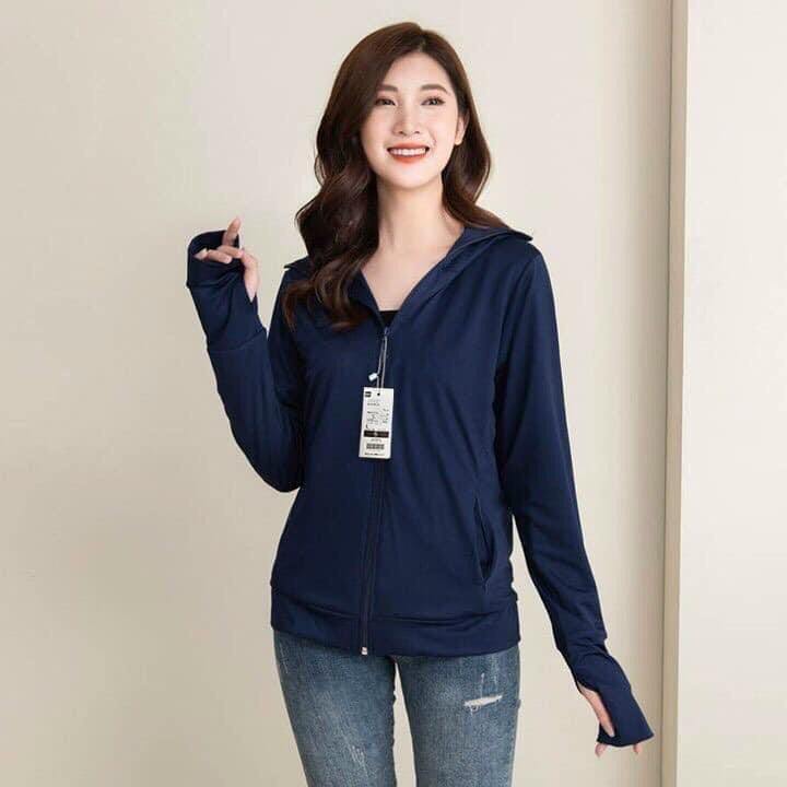 ÁO CHỐNG NẮNG NỮ 1 LỚP VẢI THÔNG HƠI THẤM HÚT MỒ HÔI 0