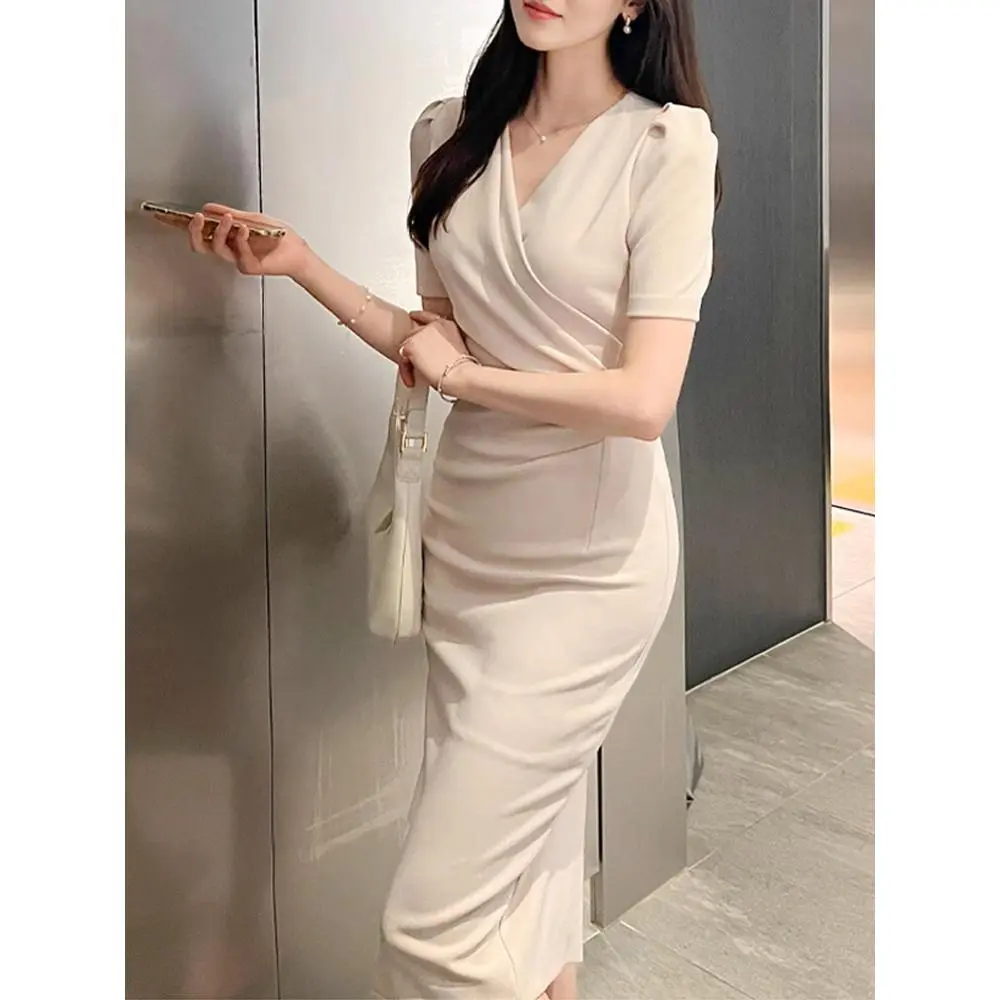 25016 summer MIDI beige dress for women formal elegant beige long dress plus size for civil wedding nude L - TikTok Shop Philippines 25016 summer MIDI beige dress for women formal elegant beige long dress plus size for civil wedding nude L - TikTok Shop Philippines