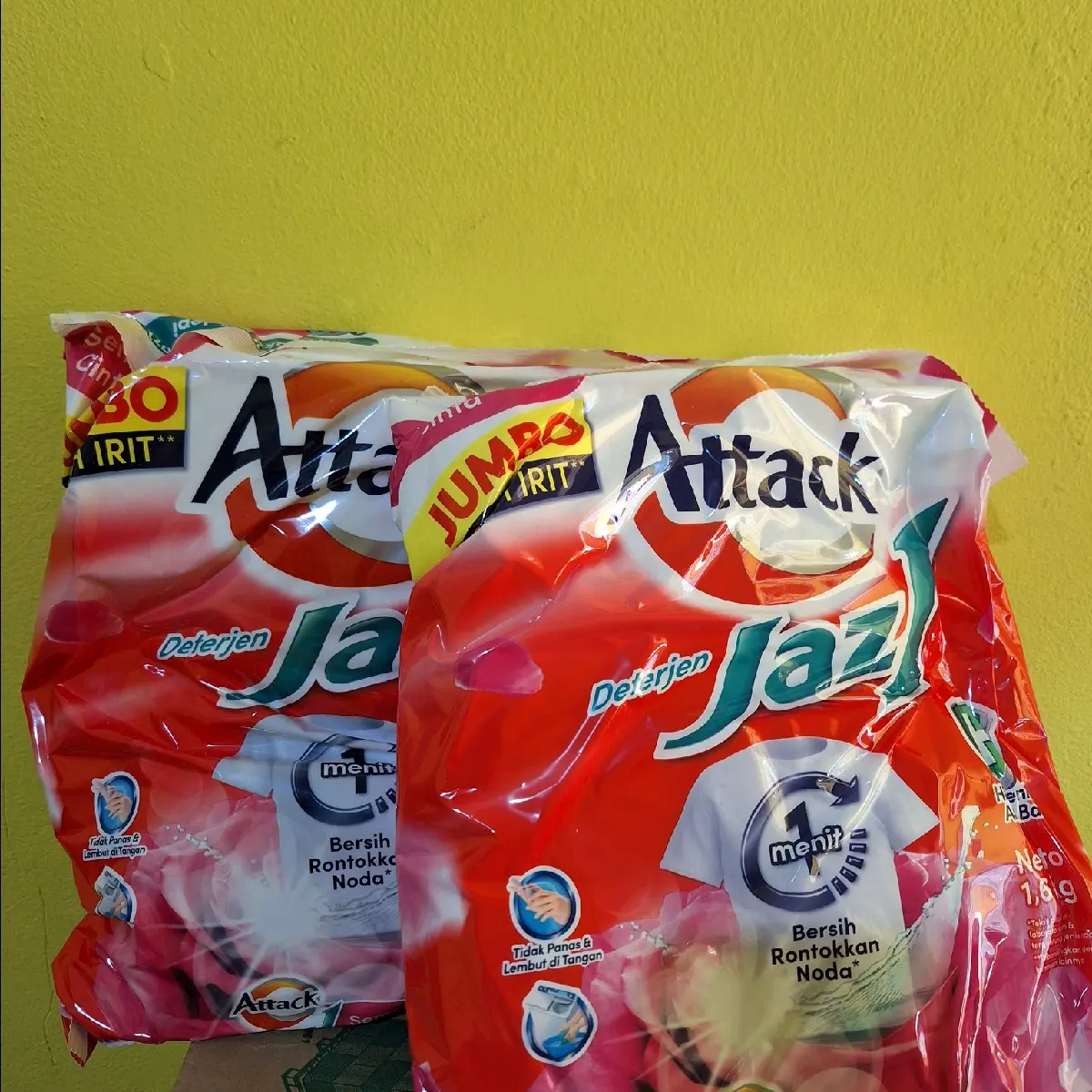 ATTACK JAZZ 1 DETERGEN BUBUK 1,6KG JUMBO