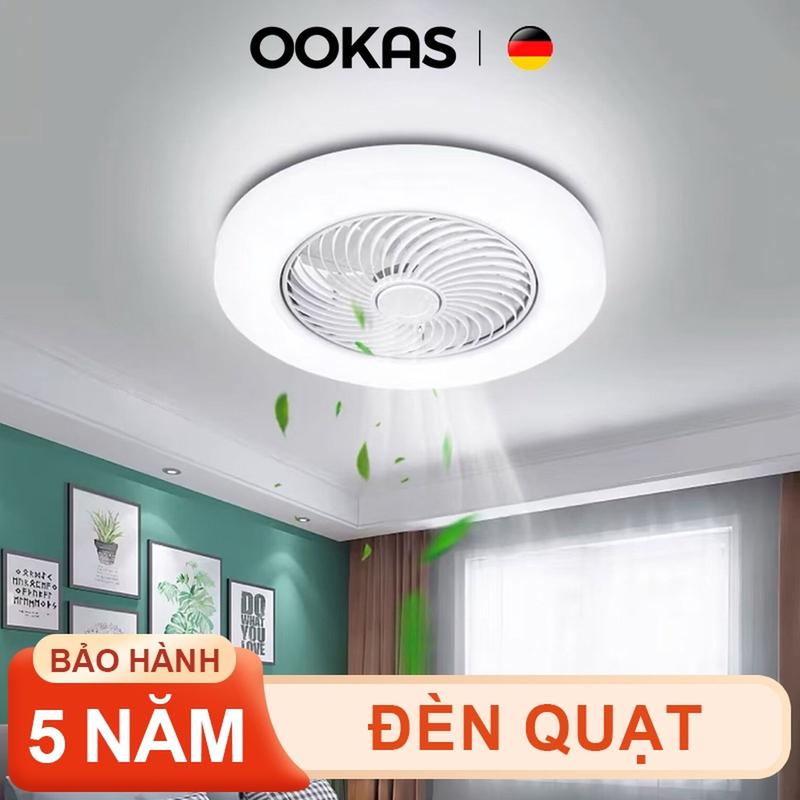  OOKAS Quạt Trần Đèn LED quạt đèn quạt đảo trần đèn quạt gió đèn ốp trần 3 màu quatdien 