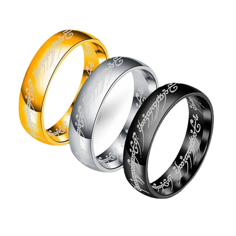 Nhẫn Ma Thuật, Chất Liệu Thép Titan Thép Không Gỉ, Phong Cách Âu Mỹ Nhẫn Cặp Đôi, Trang Sức, Dành Cho Nam Và Nữ