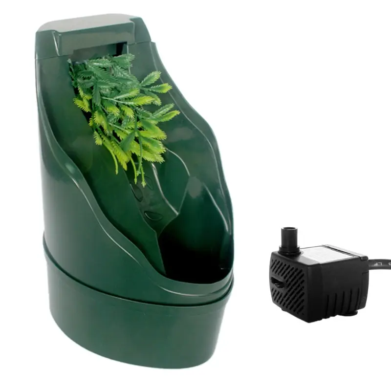 HEHUS 10V Reptile Water Dispenser Automatic Drinking Fountain Humidify for Turtle for