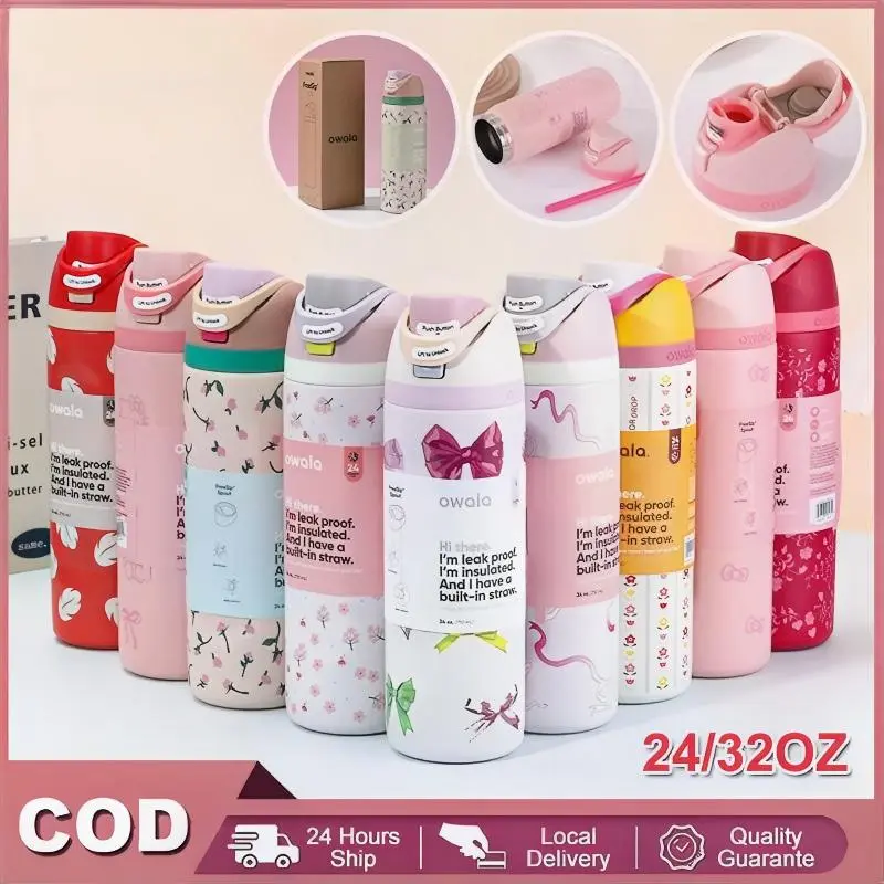 24oz/32oz Stainless 304 Tahan Panas Dingin Diatas 12 Jam Insulated WHITE BOX PREMIUM