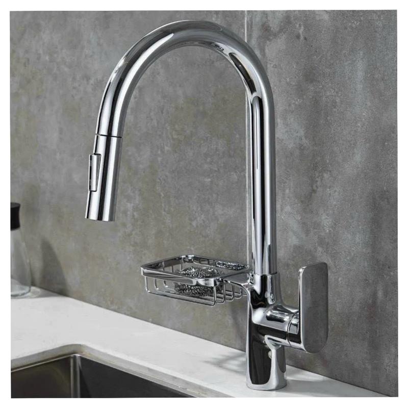 [Cao cấp] Vòi rửa chén Nóng lạnh dây rút ( Đồng thau mạ ) 1
