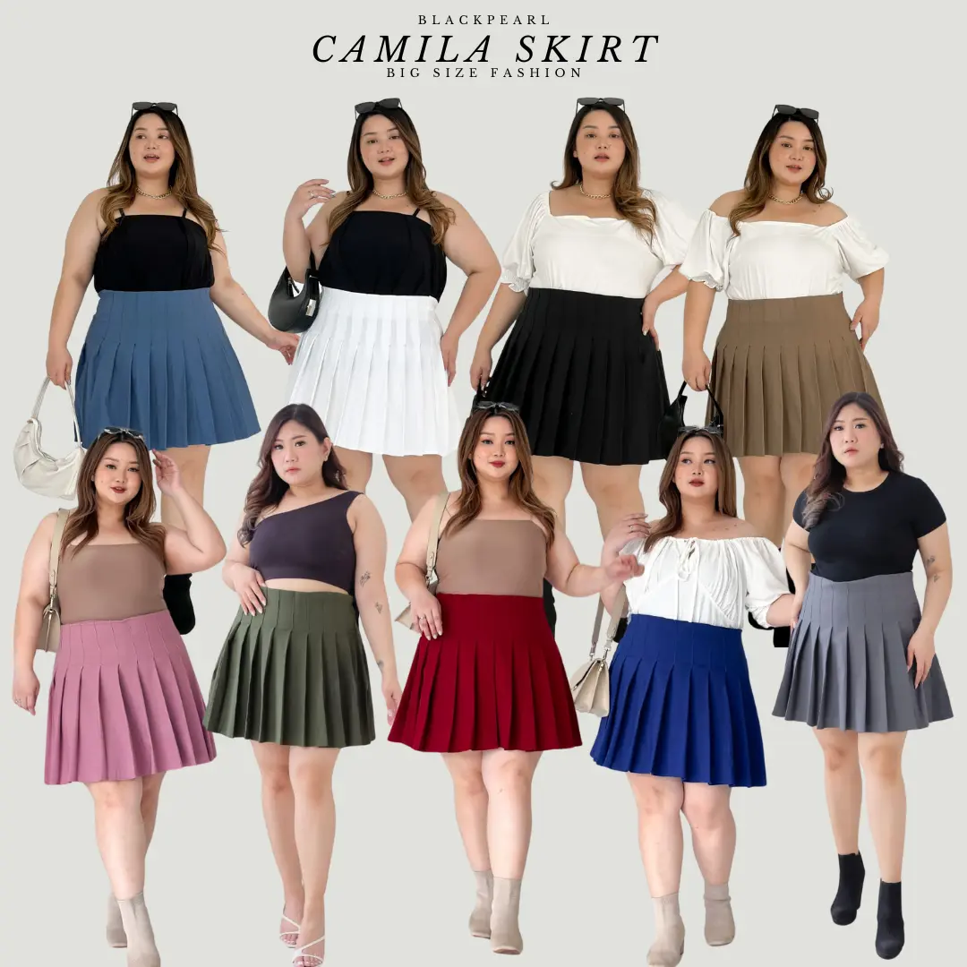 CAMILLA Rok Tenis Jumbo Nyaman | Rok Mama Gigi Big Size | Tennis Skirt Plus Size