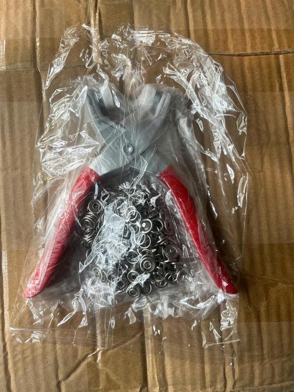 Bộ Kìm Bấm Cúc Áo 100 Chi Tiết - Sử Dụng Cho Kẹp Cố Định, Móc Chìa Khoá, Áo Thun, Quần Jean, Áo Khoác, Túi Xách