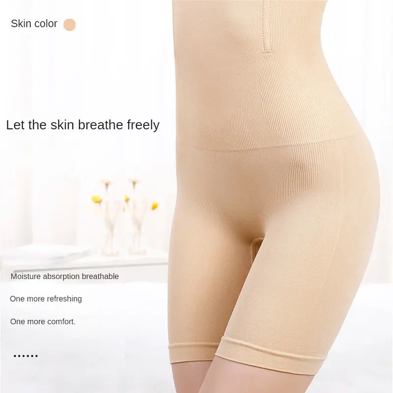 Quần Tập Luyện Cạp Cao Cho Nữ, Đồ Định Hình Legging, Màu Trơn Áo Liền Quần Co Giãn, Áo Nịt Ngực, Liền Mạch, Thích Hợp Cho Phụ Nữ 35-70KG, Quần Lót Bụng Sau Sinh, Có Sẵn Trong 2 / 1 Cái Màu Đen 4