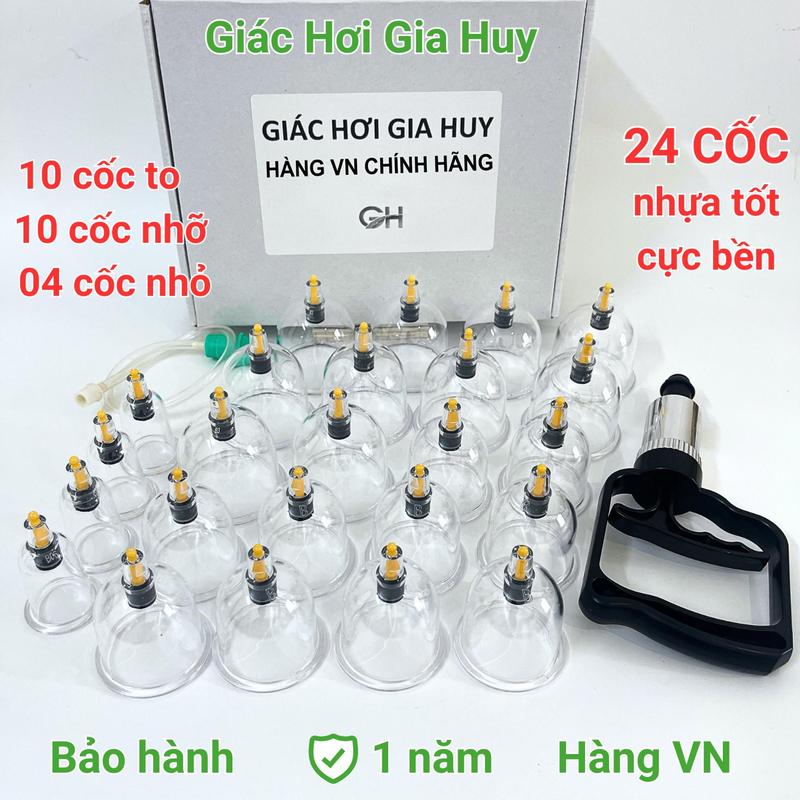 Bộ Giác Hơi Hàng Xịn - Tùy Chọn Số Lượng Cốc - Giác Hơi Gia Huy Hàng Chính Hãng