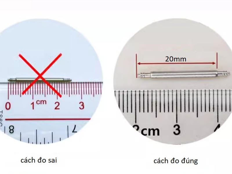 Thanh chốt ngang gắn dây với khóa đồng hồ - thanh chốt kim loại 2