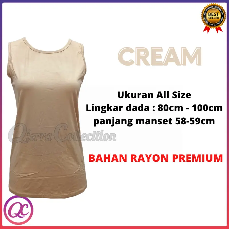 Manset Buntung Wanita Kutung Lekbong Kerah Oblong Polos Warna O neck All Size dan Jumbo Dewasa Anak bb 45 sampai 80kg Rayon Soft Stretch Pink Putih Nyaman Panjang 5