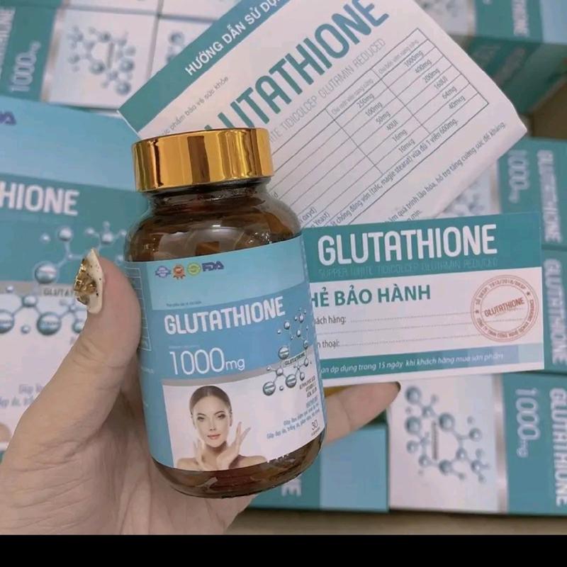 Viên uống đẹp da Collagen Nano Glutathione 1000mg giúp căng mịn da, trắng hồng da, giảm nám sạm da - Hộp 30 viên 1
