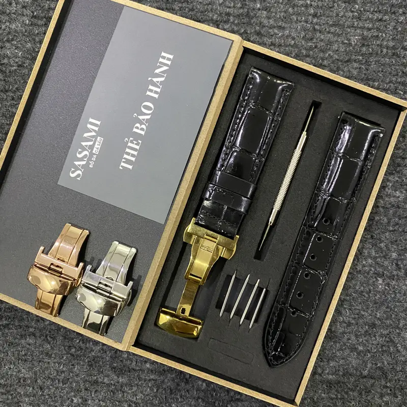 D1. Dây đồng hồ DA BÒ MỀM Vân , SẢN PHẨM GỒM : 1 DÂY + 1 KHÓA, TẶNG 1 HỘP, 2 CHỐT THÔNG MINH,2 CHỐT THƯỜNG và 1 CÂY THAY DÂY 1