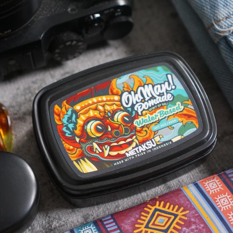 OhMan Pomade Metaksu Water Based 85GR Free Sisir Hitam minyak  rambut 3