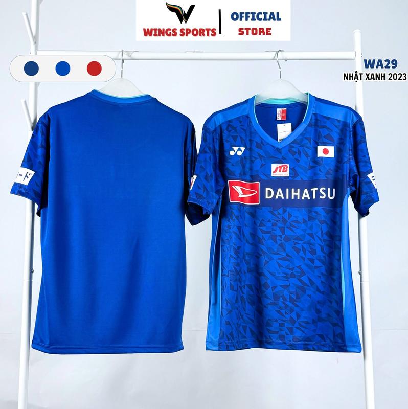 Áo cầu lông tuyển Nhật 2023 WA29 màu xanh dành cho tập luyện và thi đấu