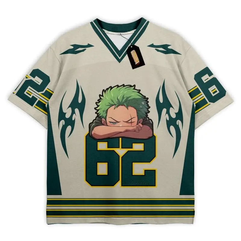 Jersey Oversize Boxy Vintage Roronoa Zoro 62 SUBLIM VNSCO Pria