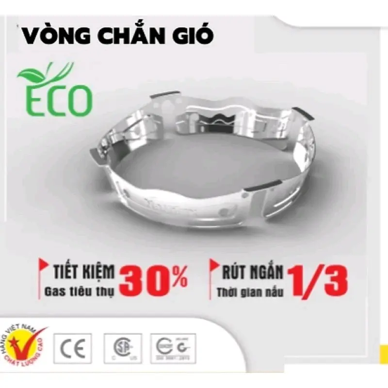 Kiềng chắn gió bếp gas mini - Hàng Chính Hãng Inox