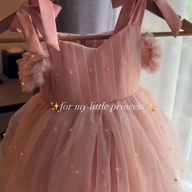 Gaun bayi / anak tutu mutiara handmade premium kekinian dress bayi kondangan aqiqah Perempuan ( pakai dalamanKatun) 1