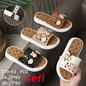 Winola - Sandal Selop PCU Anak Perempuan Jibbitz Puppy Empuk Nyaman Cute Z10-K3