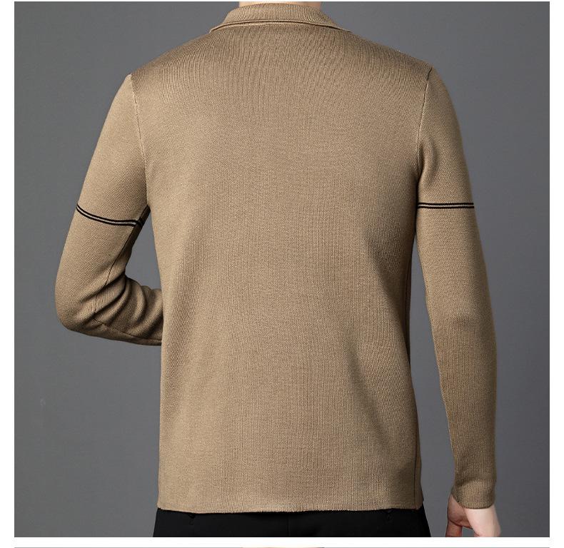 Product Introduction of Cozy High-Density Knit Cardigan for Men: 2024 Autumn Collection Knitwear Menswear Tops Lingerie Knife Longsleeve 15