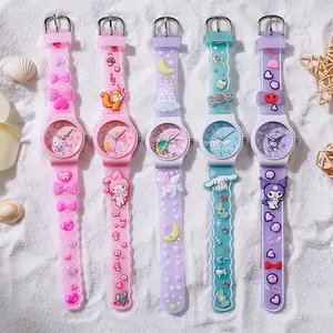 JAM TANGAN ANAK MOTIF SANRIO 3D FASHION AKSESORIES TANGAN ANAK CEWEK