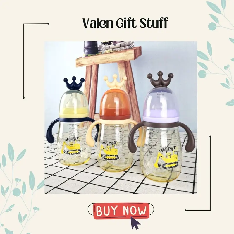 [GRATIS ONGKIR]  Botol Minum Bayi 2 IN 1 Training Sedotan+Dot BPA FREE 300 ML  / Gelas Training Anak Balita Lucu Portable Anti Tumpah Anti Bocor 0