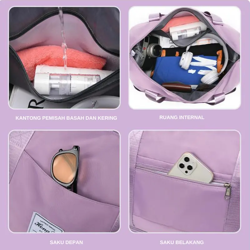 Freeknight Tas Travel Lipat Gym Anti Air Tas Hand Carry Foldable Travel Bag Waterproof Koper Jinjing Mini Mudik TTB02 2