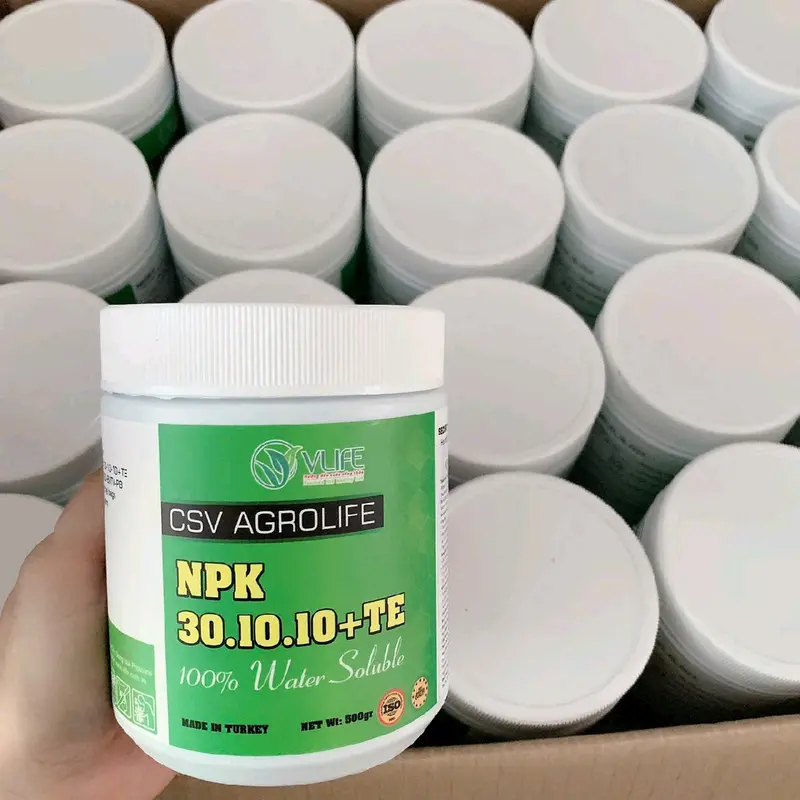30-10-10+TE nhập khẩu Ý 500g phân bón lá vọt đọt mạnh, kéo đọt đều đồng loạt, mập đọt, xanh lá dày lá kích sầu riêng 6