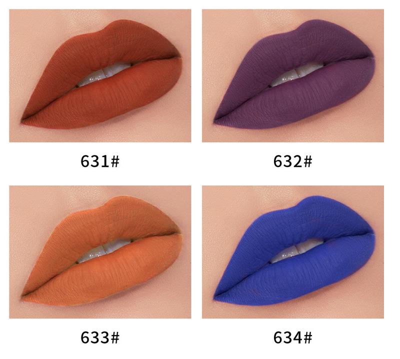 Product Introduction of Makeup 34 Color Matte No Stain on Cup Long Lasting Lip Gloss Matte Lip Glaze Lipstick Glossy Cosmetic Lip Care 8