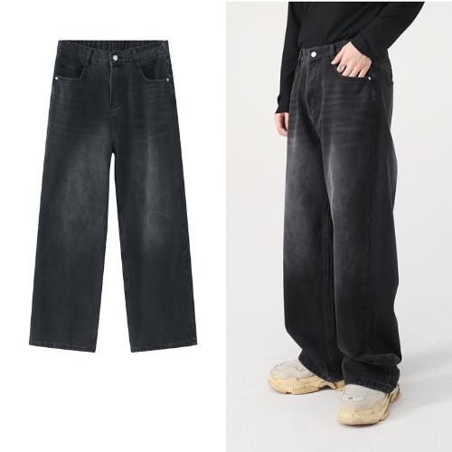 quần jean nam ống rộng form suông wash ĐEN, ĐEN WASH, XANH WASH trắng basic phong cách Hàn Quốc
