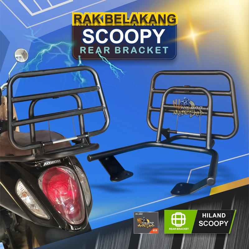 Rak Belakang Back Rack Honda Scoopy Senderan Lebar - Shop | Tokopedia