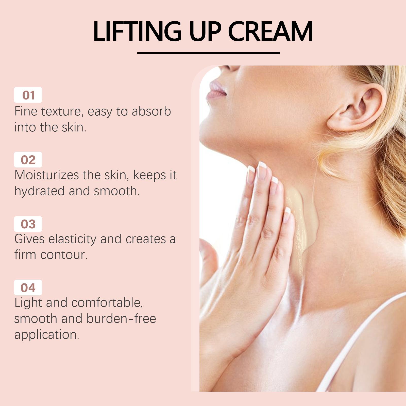 Hoygi Krim Leher Retinol Anti-Wrinkle Lifting Up Cream 50G Melembapkan Menghidrasi Mengurangi Garis Halus Pencerah dengan Kolagen Retinol dan Ekstrak Buah Ara Mengencangkan Aging Arbutin Mencerahkan Kerutan