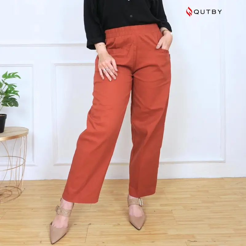 QUTBY - LIVE CELANA KOREAN LONG PREMIUM BAHAN KATUN TWILL PREMIUM 6