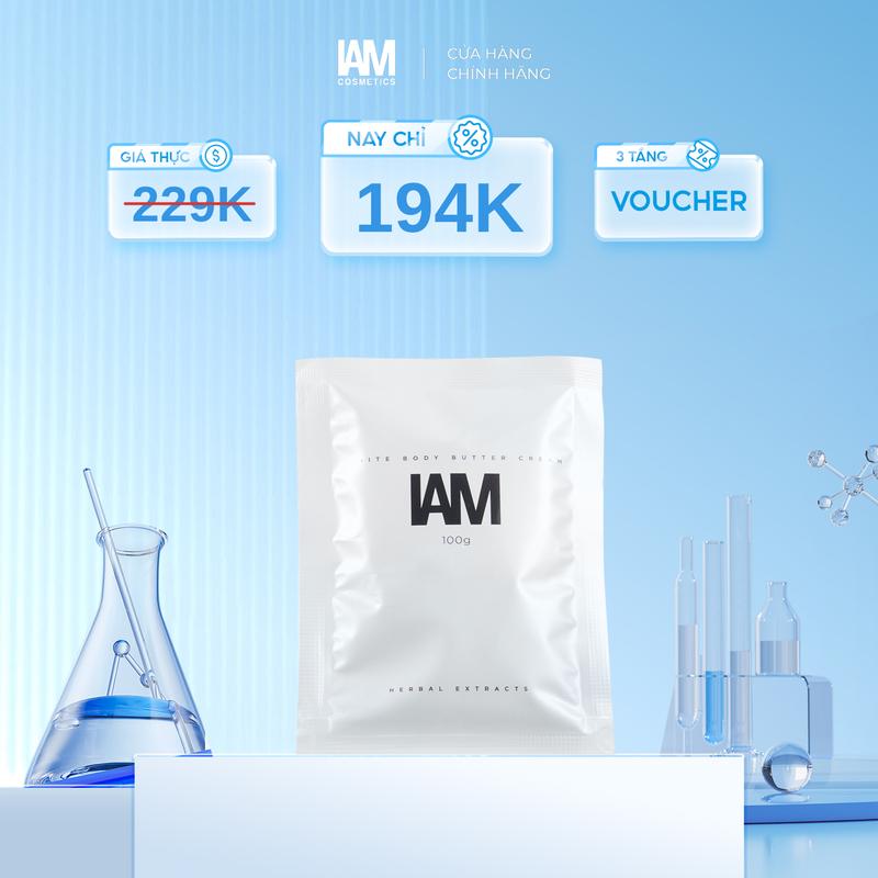  Túi Refill 100G Kem Dưỡng Thể Hỗ Trợ Dưỡng Trắng Cho Da Thiếu Ẩm IAM 