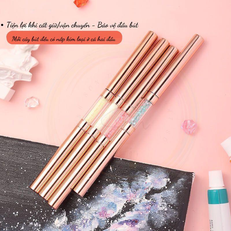 Bút kim cương,Bút vẽ hai đầu dùng cho tranh số hóa , tô màu theo số DIY, màu nước, acrylic, và vẽ đường viền cho người mới bắt đầu. sổ acrylic cọ cụ hoạ