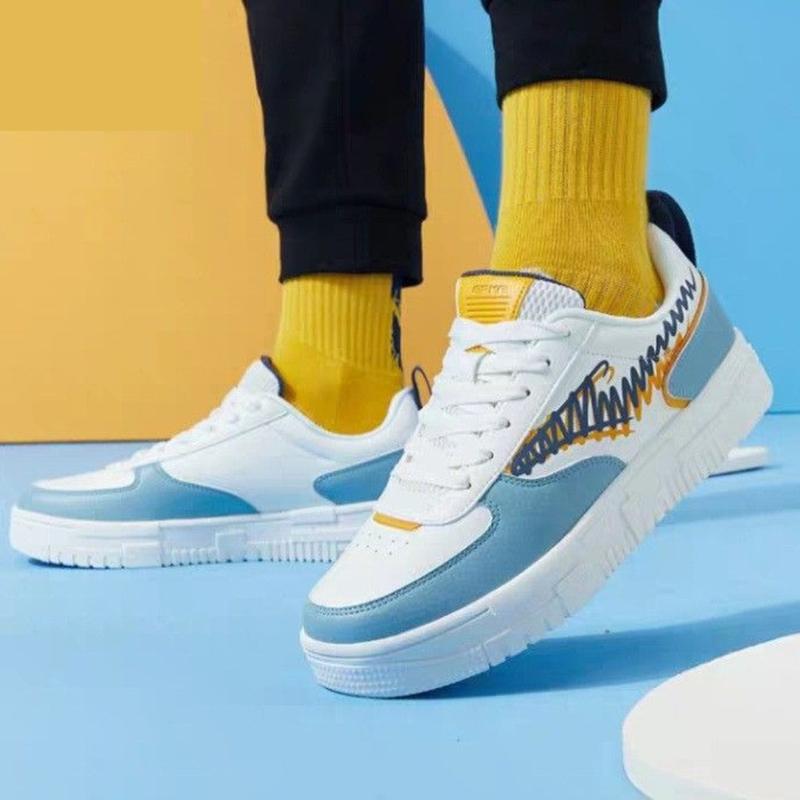 ERKE Giày sneaker nam chính hãng dòng Skateboard Shoes đế bằng phong cách Hàn Quốc trẻ trung 51121101108-001 Đế Cao Su Nhung Đồng