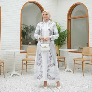 BV - READY STOCK Naya Dress Silk Premium Gamis Wanita Simple Mewah Elegant Lebaran 2026 - Dress Wanita