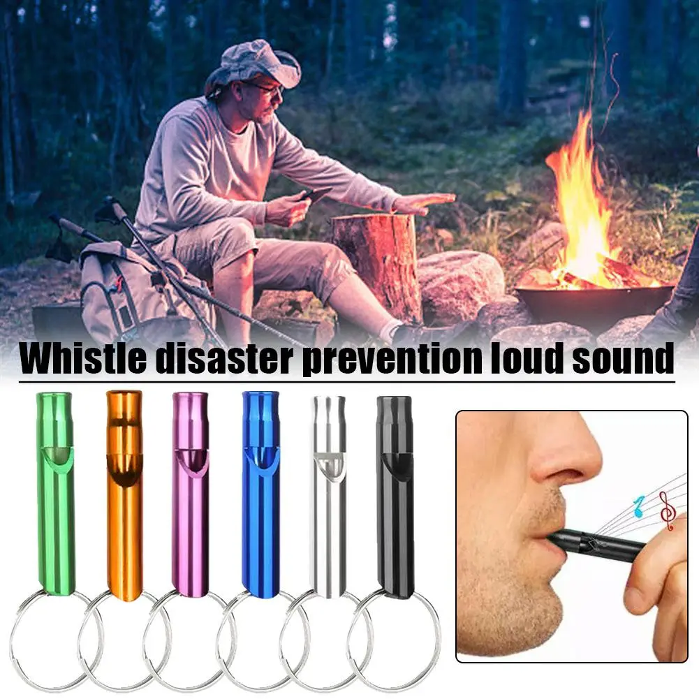 1 Pcs Aluminum Alloy Whistle Sports Referee Whistle Firefighting Wilderness Survival Whistle Game Starts Whistling